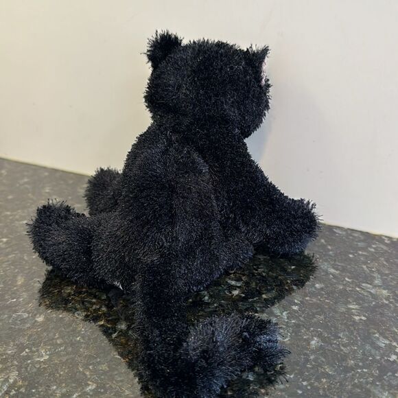 GANZ Webkinz Plush Black Cat Big Green Eyes Stuffed Animal Toy HM135 7" - Picture 4 of 9